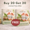 Ayurvedic 100% Herbal & Gentle Ingredient Foot Patches BUY 20 GET 20 FREE (Pack of 40)@499