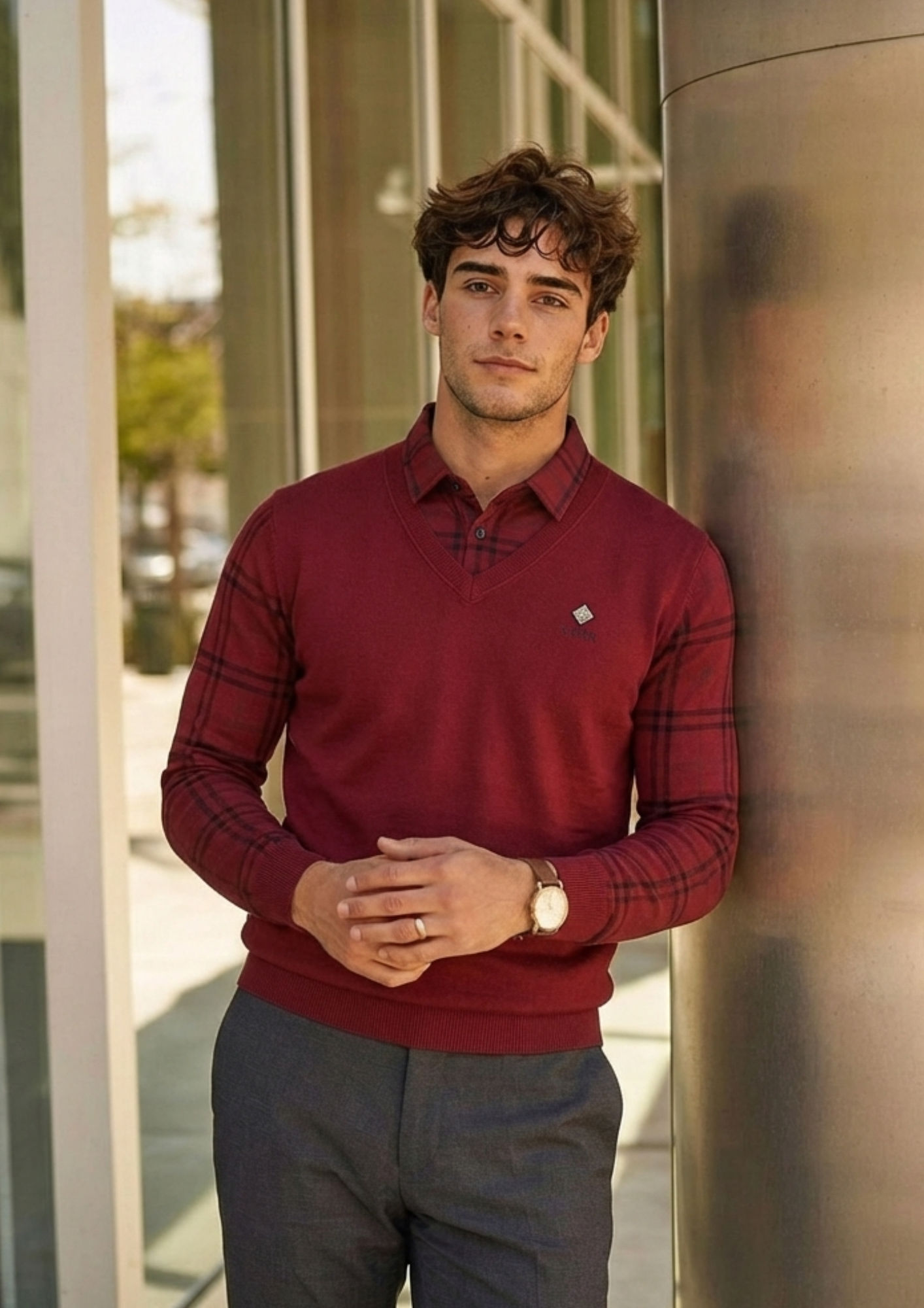 Eminence Plaid Knitwear
